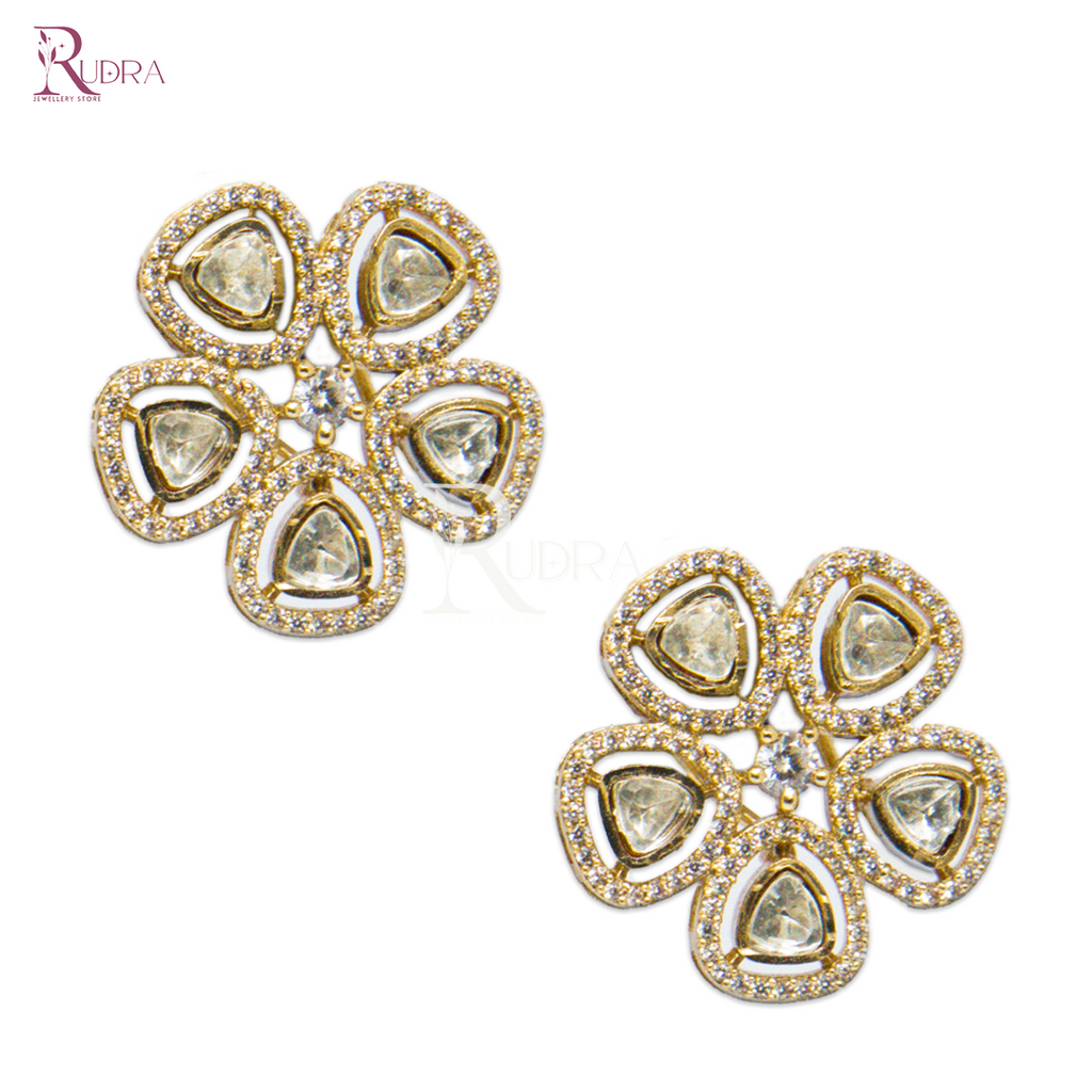 Radiant Kundan Bloom Earrings