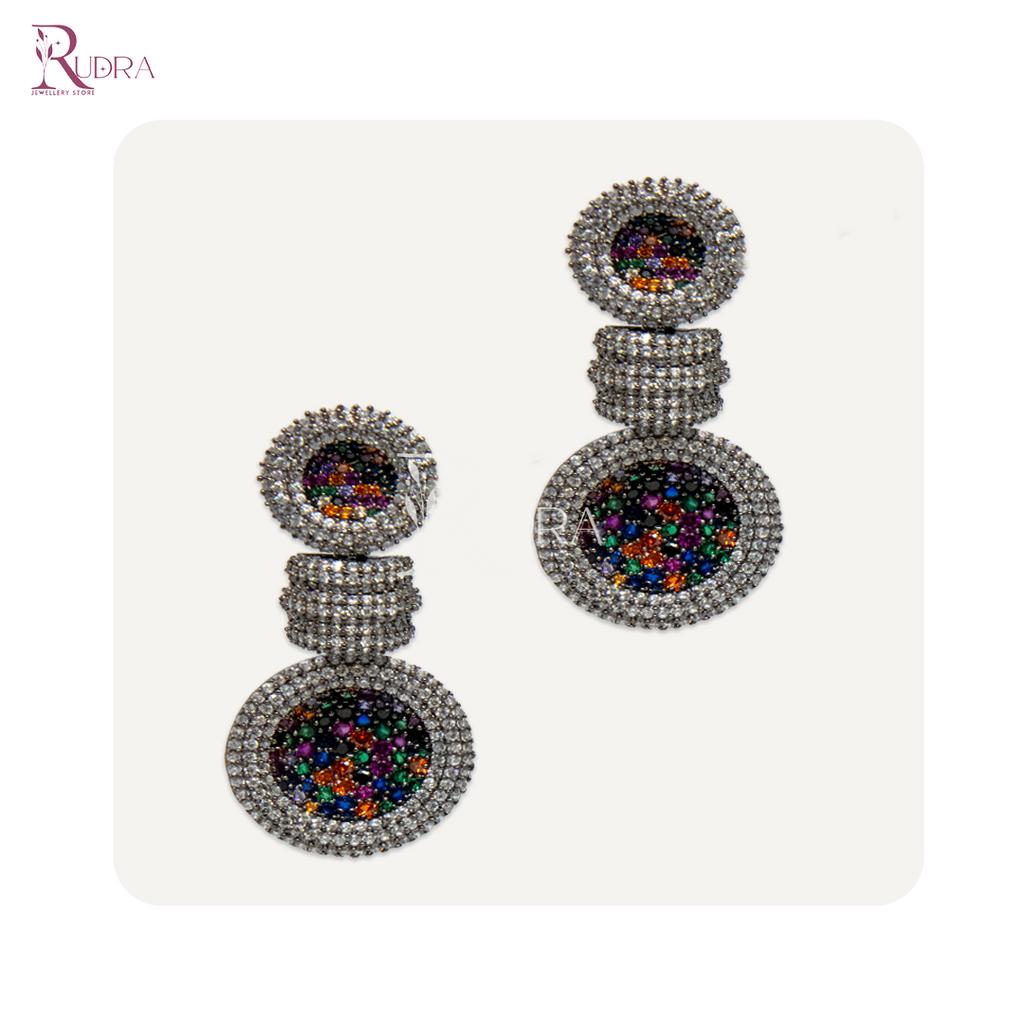 Psychedelic Kaleidoscope Drop Earrings