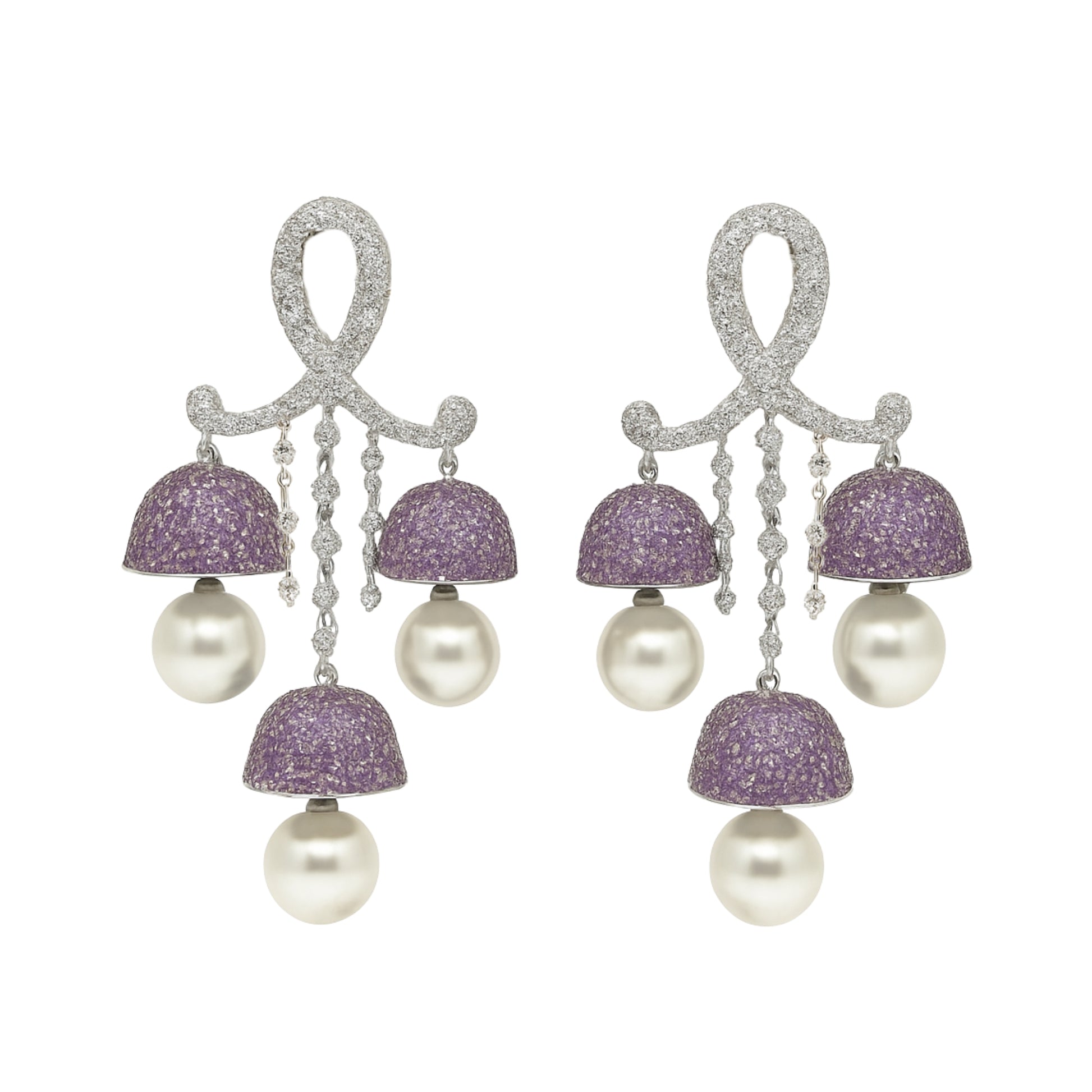 Crystal Pearl Drop Earrings
