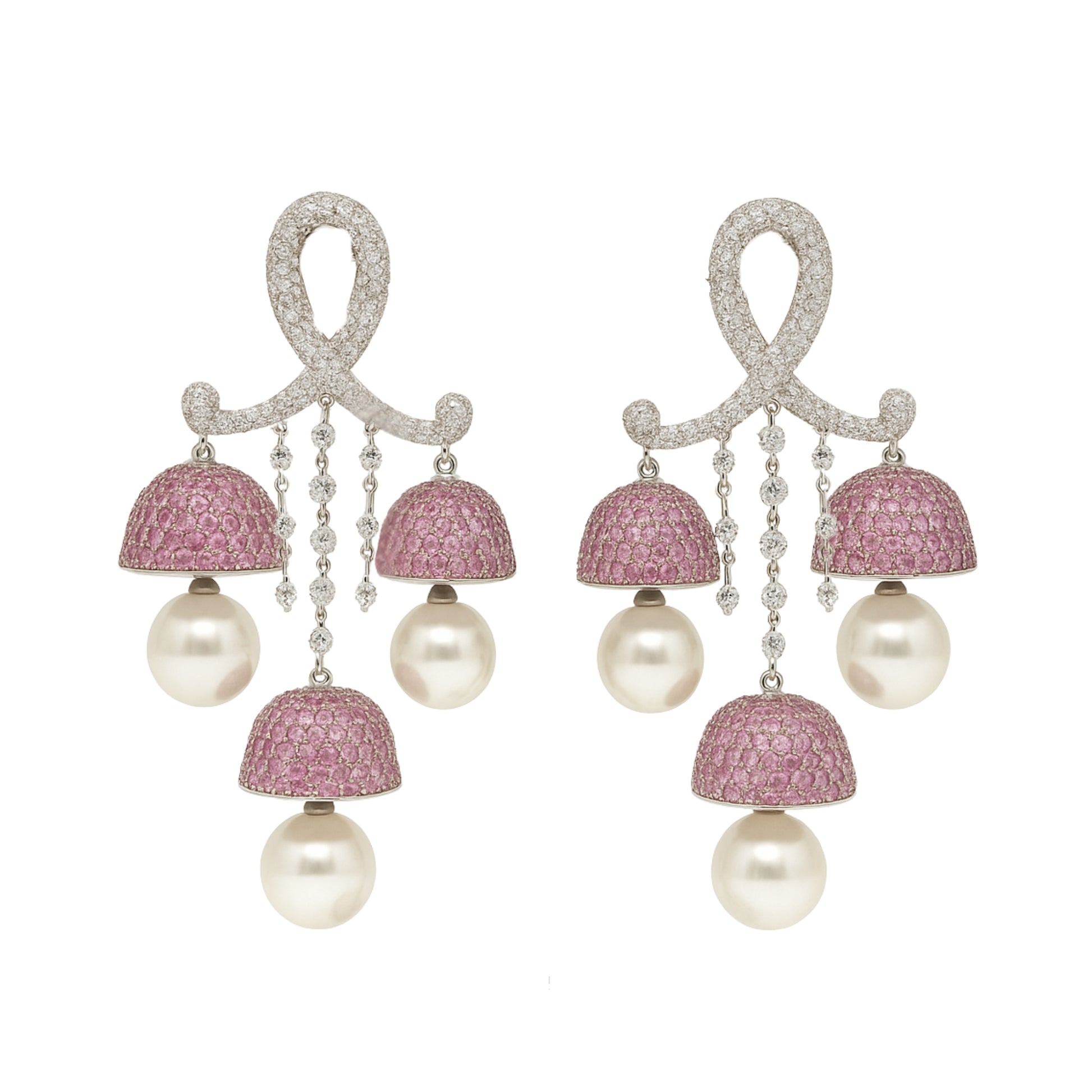Crystal Pearl Drop Earrings