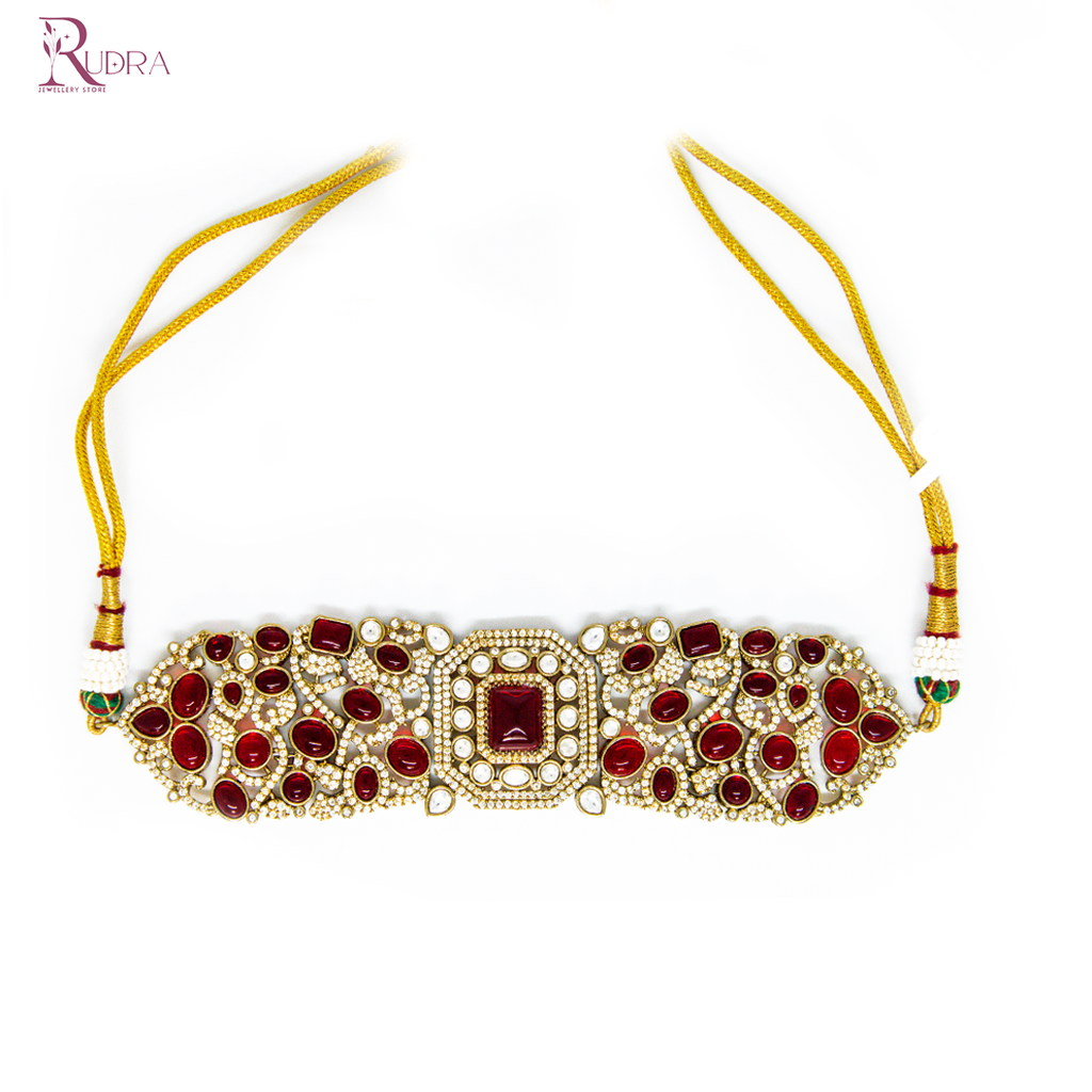The Mughal Majesty Ruby Necklace Set