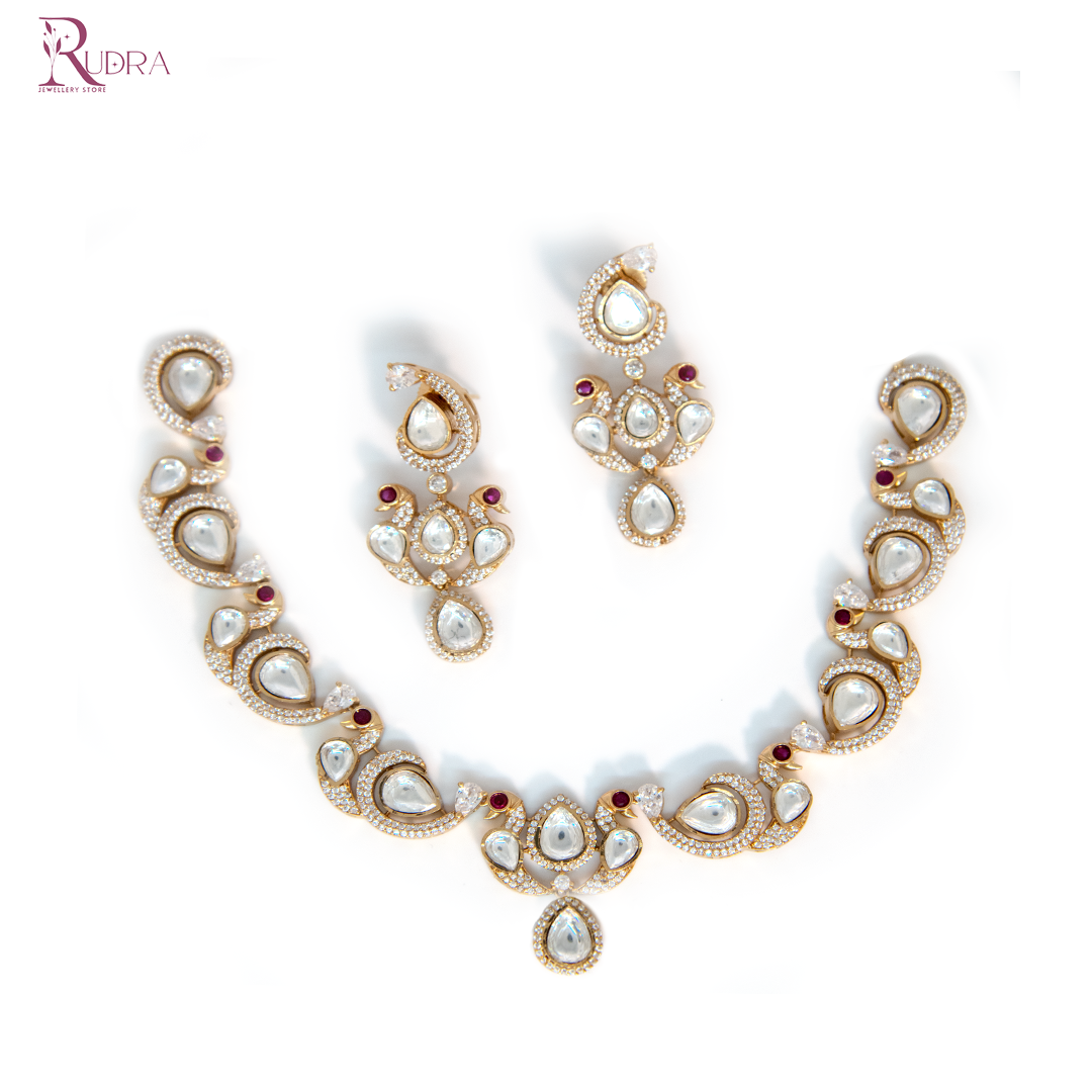 Regal Kundan Glow Necklace Set