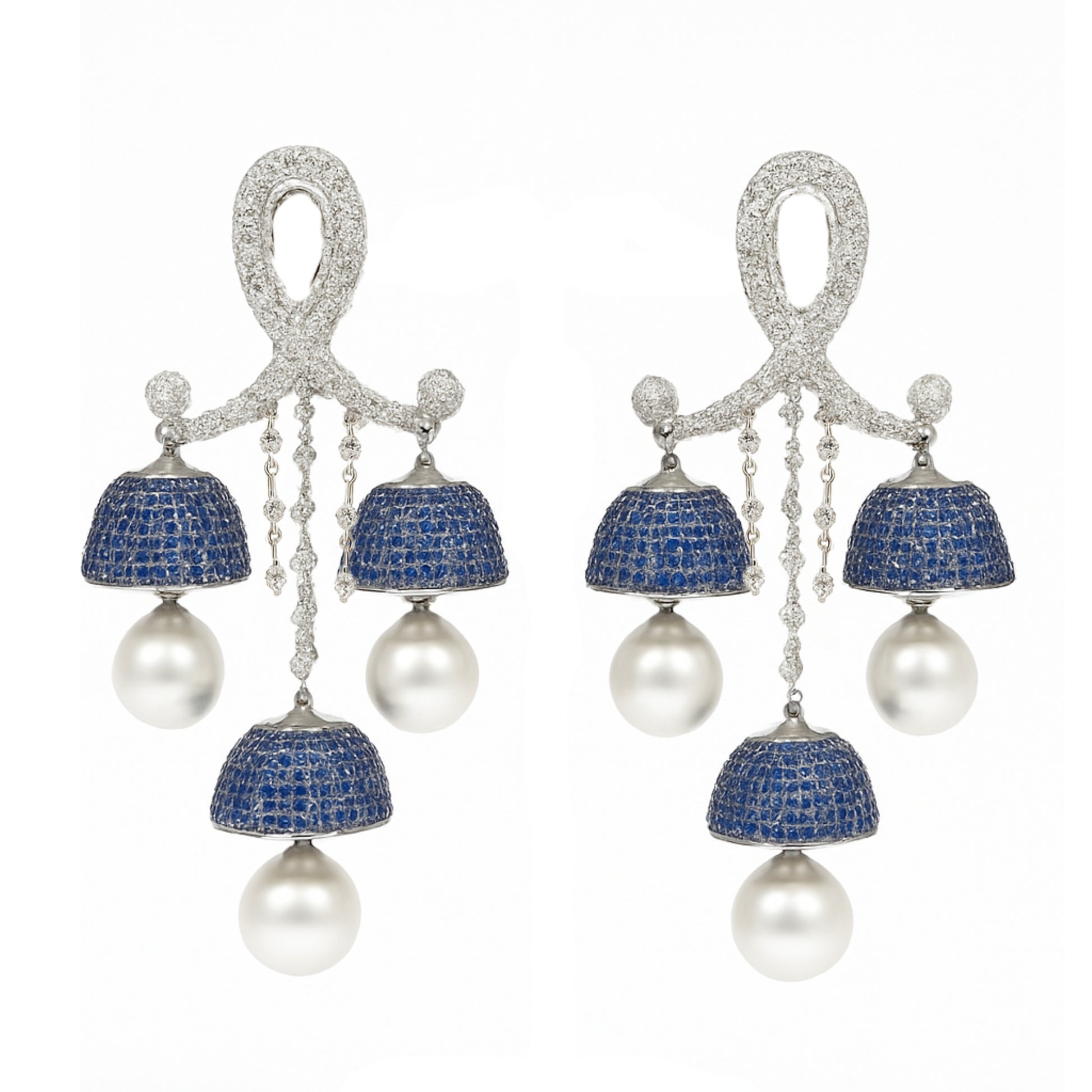 Crystal Pearl Drop Earrings