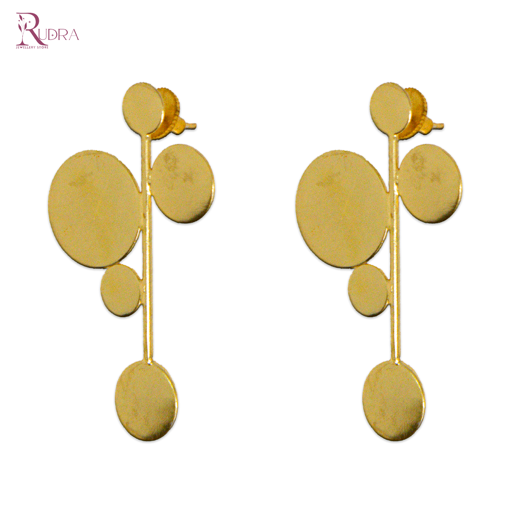 Orbit Gold Statement Earrings