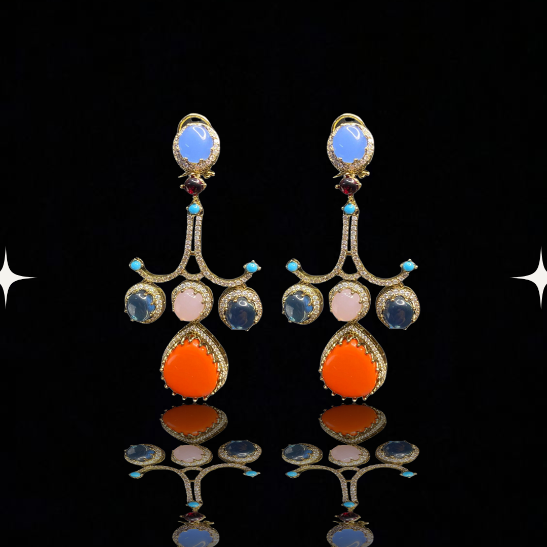 Radiance Royale Multistone Drop Earrings