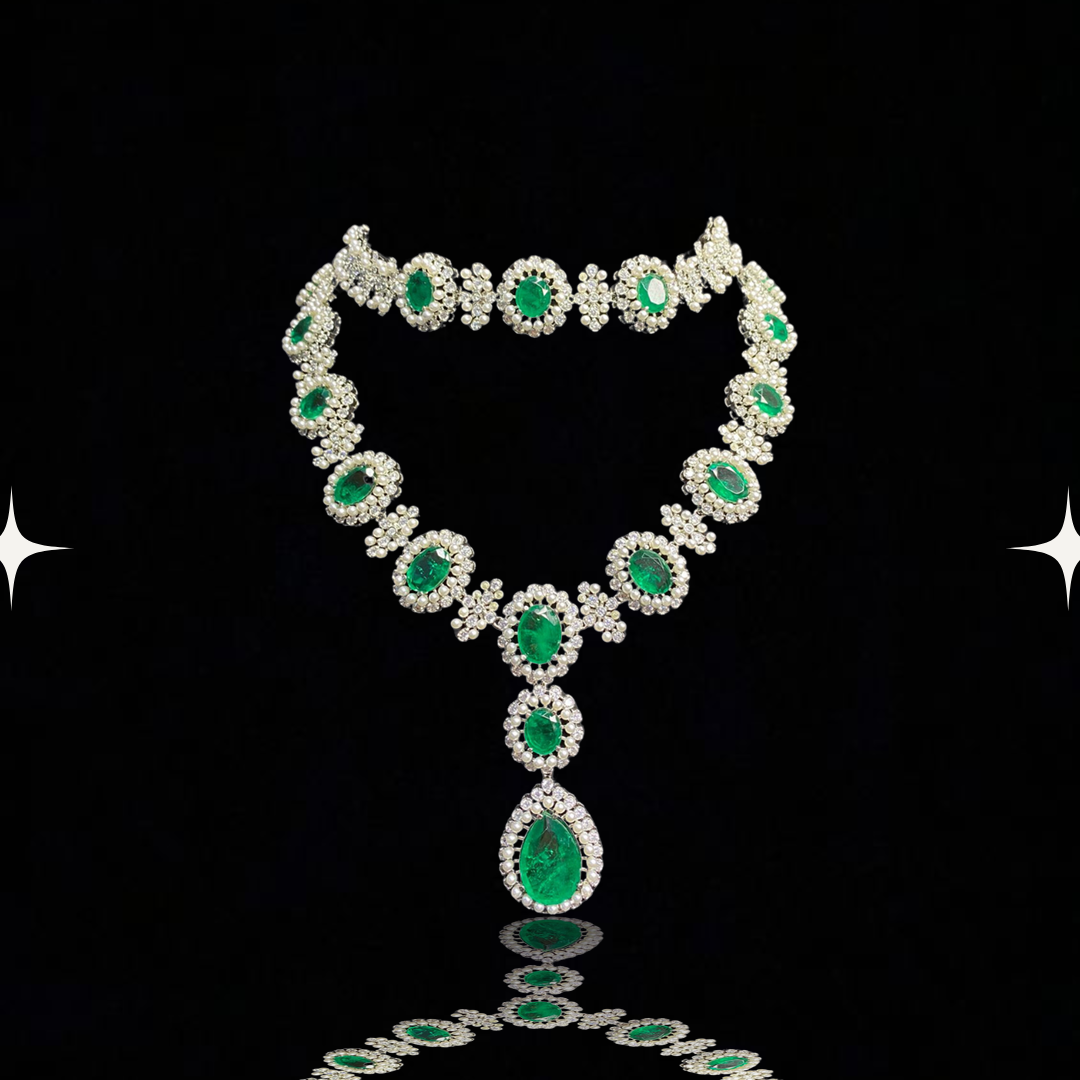 Timeless Emerald Cascade Set