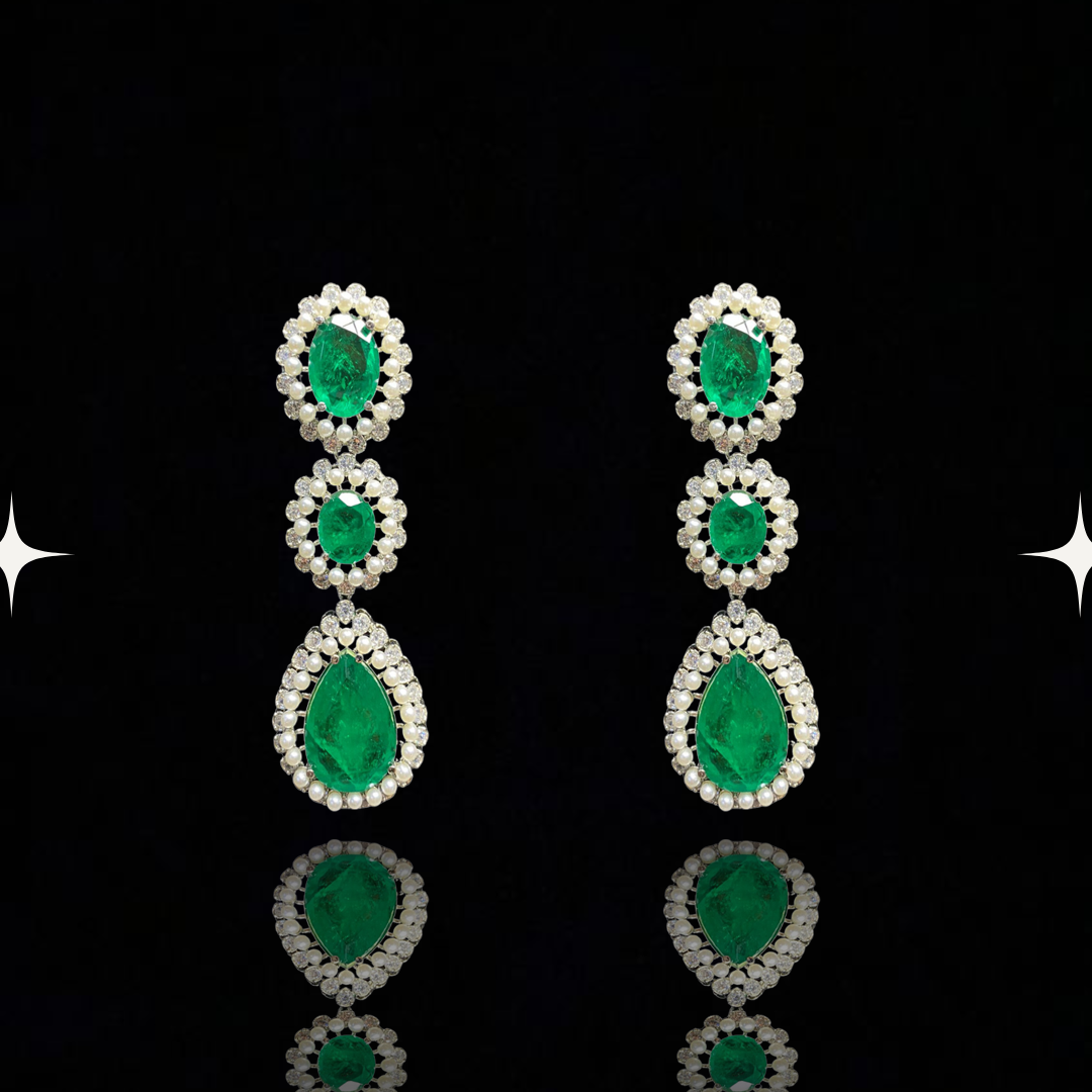 Timeless Emerald Cascade Set