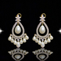 Royal Pearl Drop Chandelier Earrings