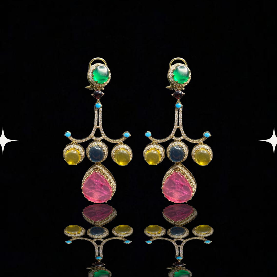 Radiance Royale Multistone Drop Earrings