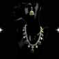 Regal Kundan & Emerald Necklace Set