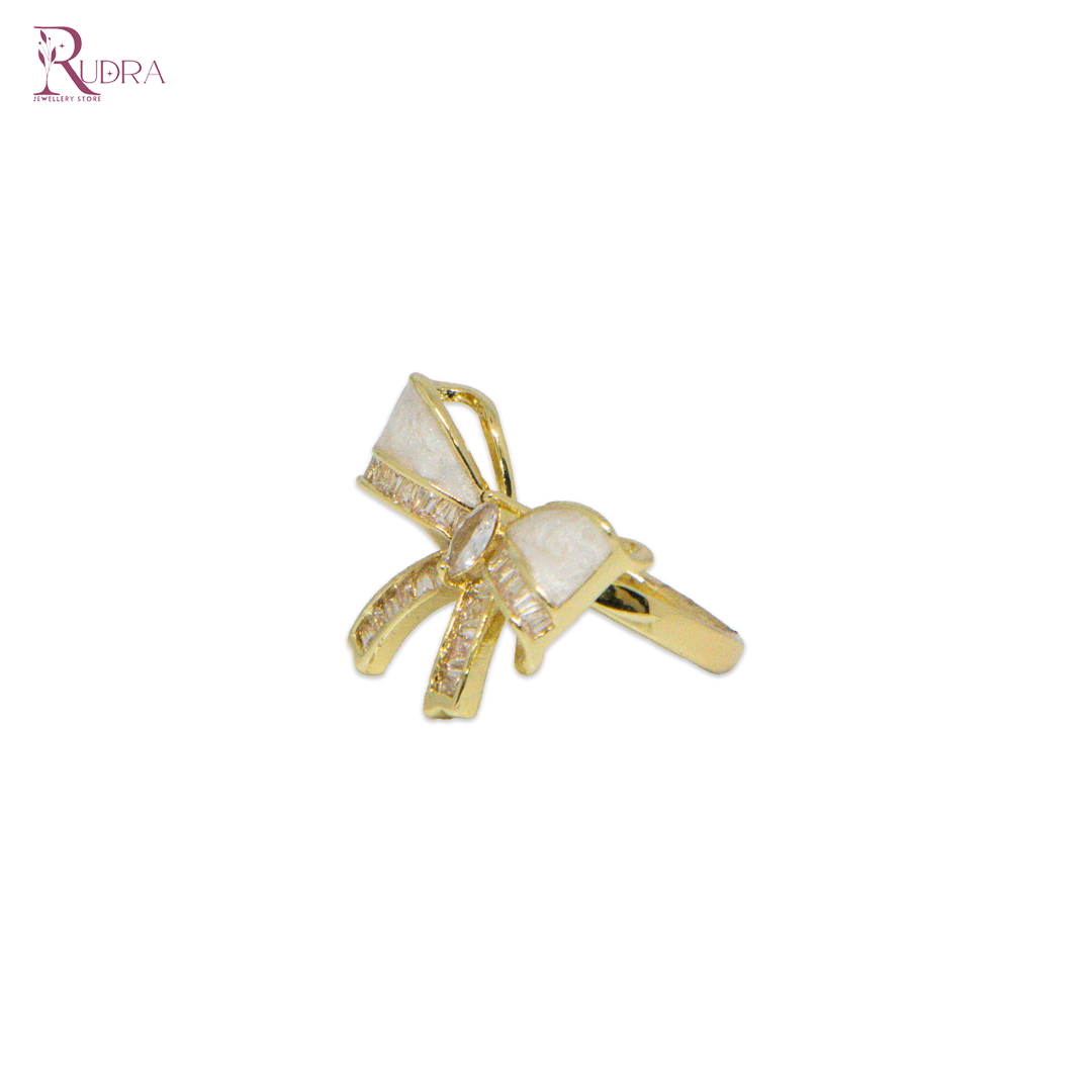 Golden Grace Bow Ring