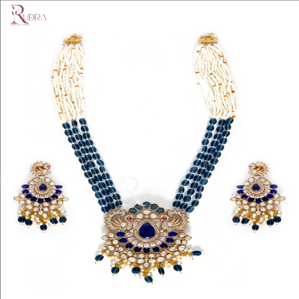 Zahra Peacock Necklace Set