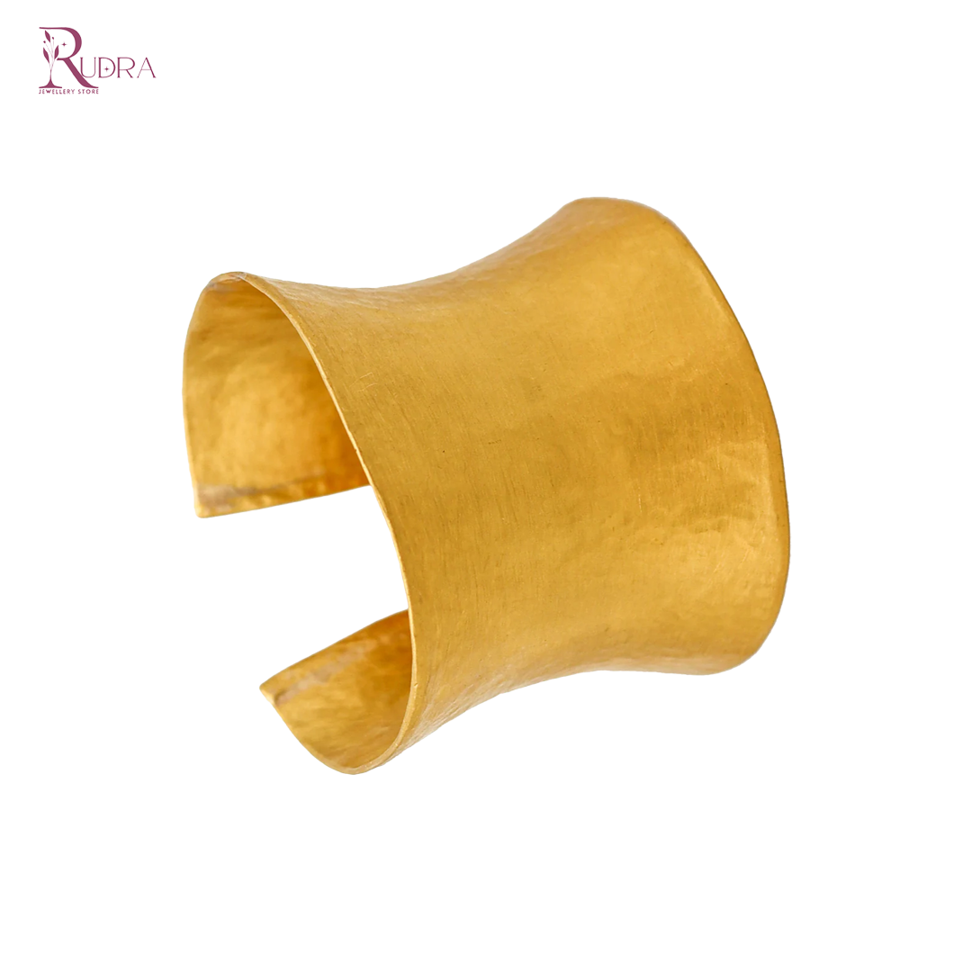 Classic Sculpted Gold Cuff Bracelet