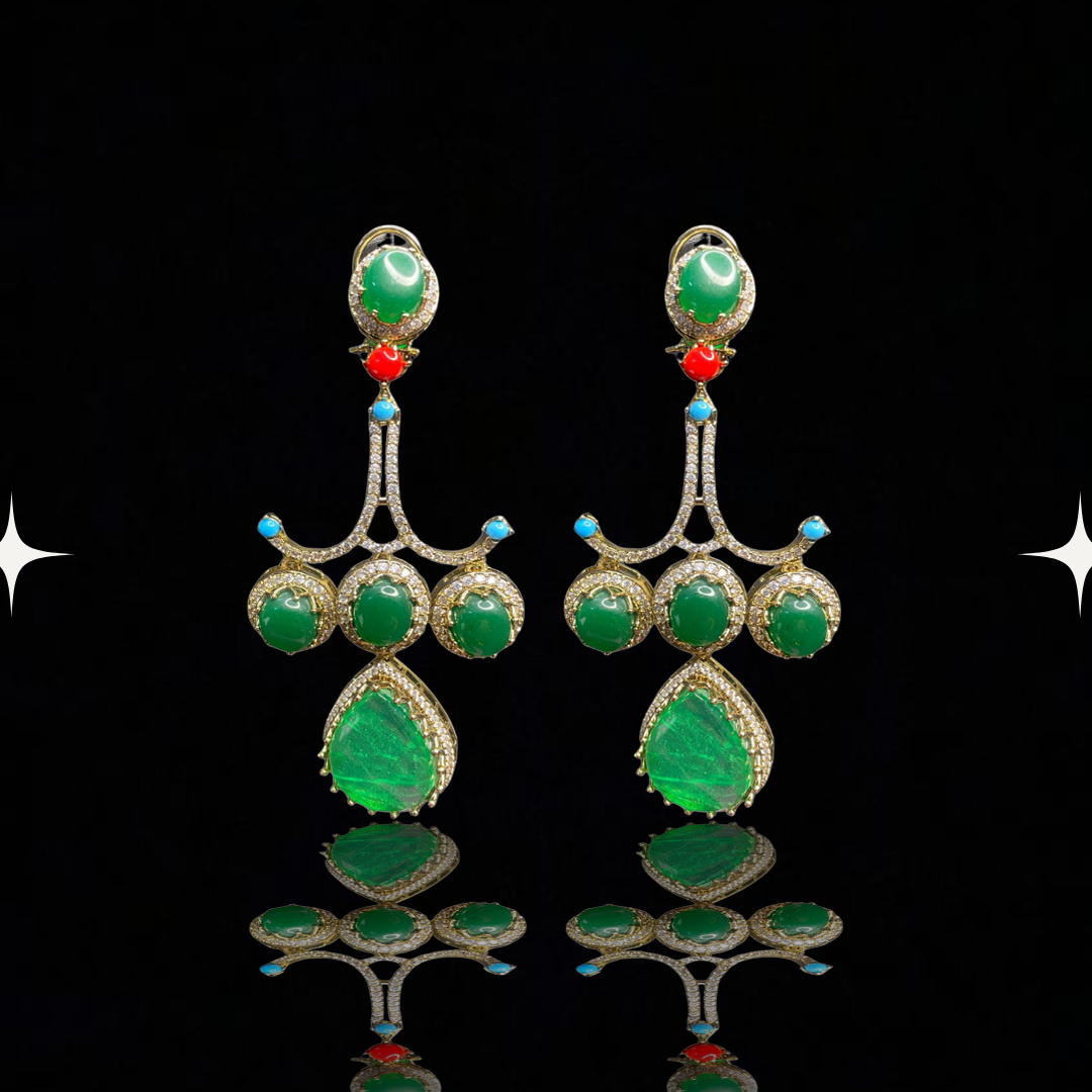 Radiance Royale Multistone Drop Earrings