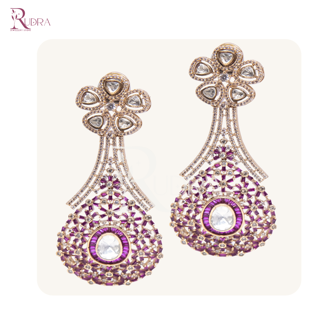 Blooming Elegance Kundan Chandeliers