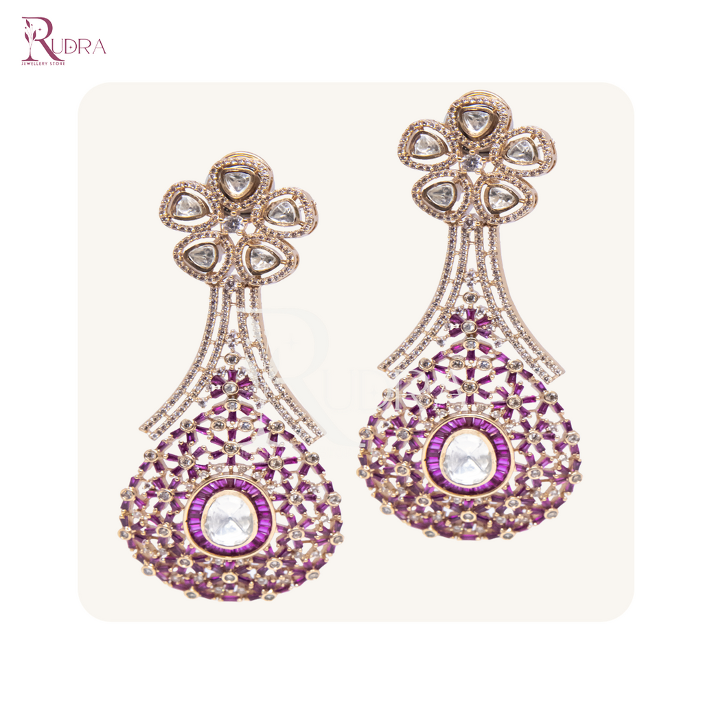 Blooming Elegance Kundan Chandeliers