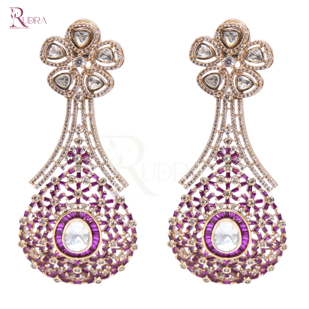 Blooming Elegance Kundan Chandeliers
