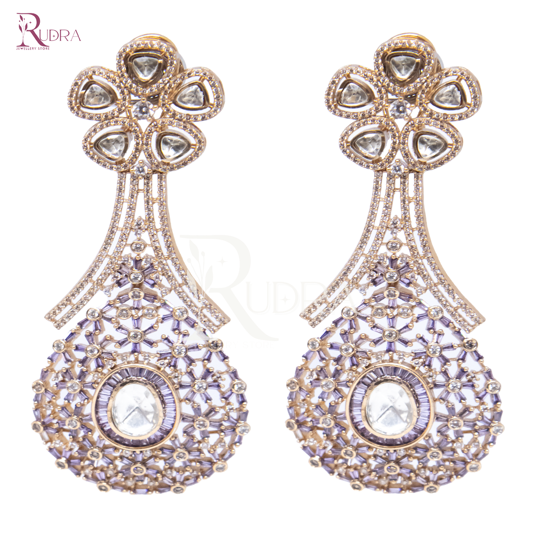 Blooming Elegance Kundan Chandeliers