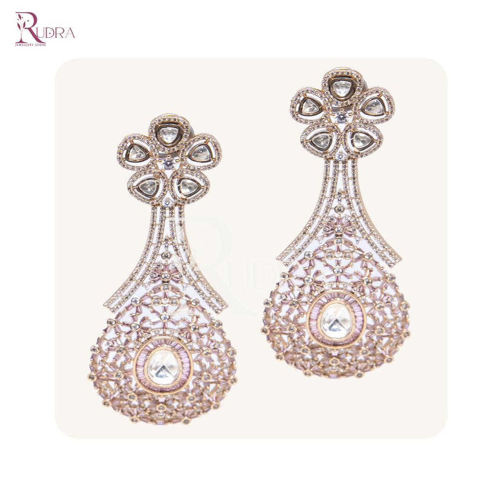 Blooming Elegance Kundan Chandeliers