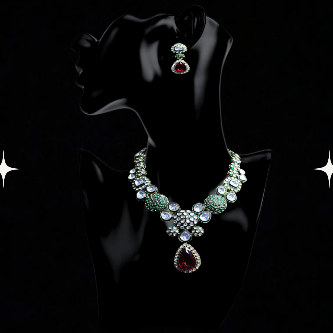 Regal Elegance Necklace Set with Maang Tikka