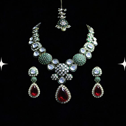 Regal Elegance Necklace Set with Maang Tikka