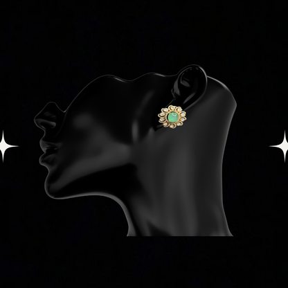 Radiant Bloom Stud Earrings