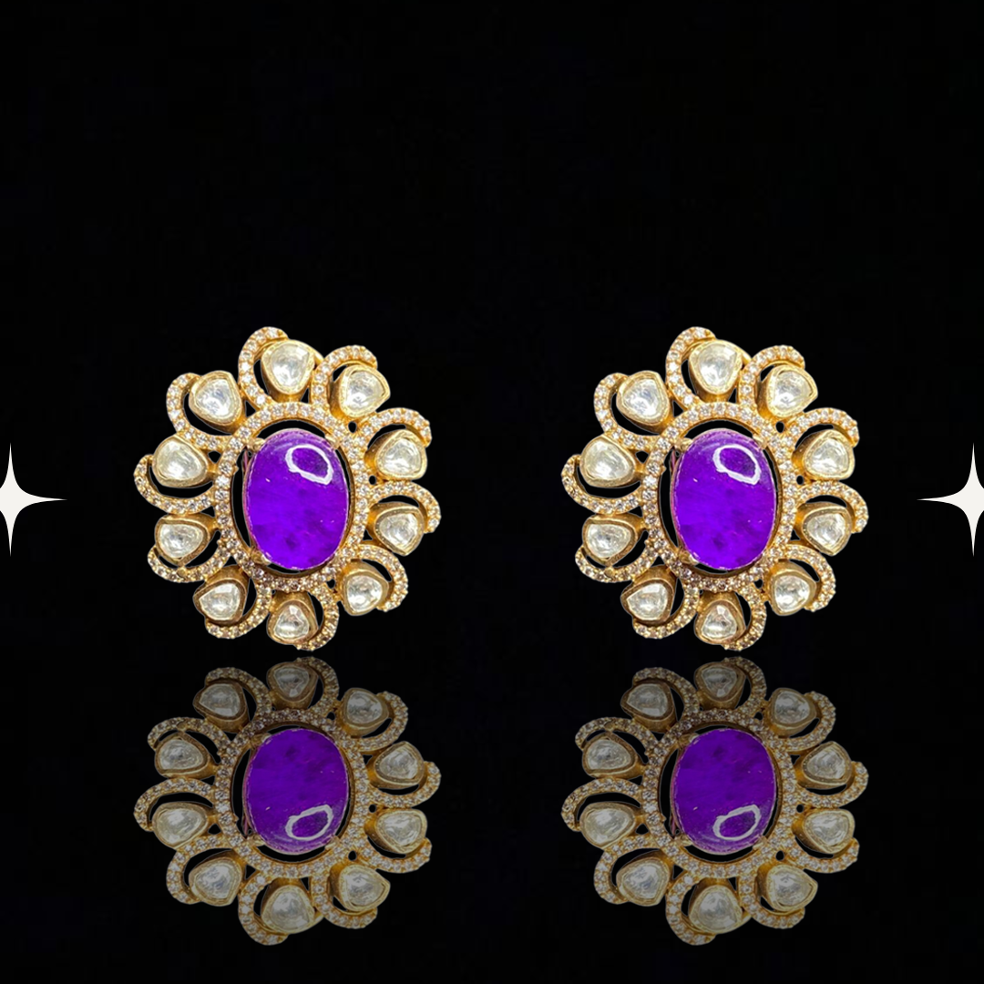 Radiant Bloom Stud Earrings