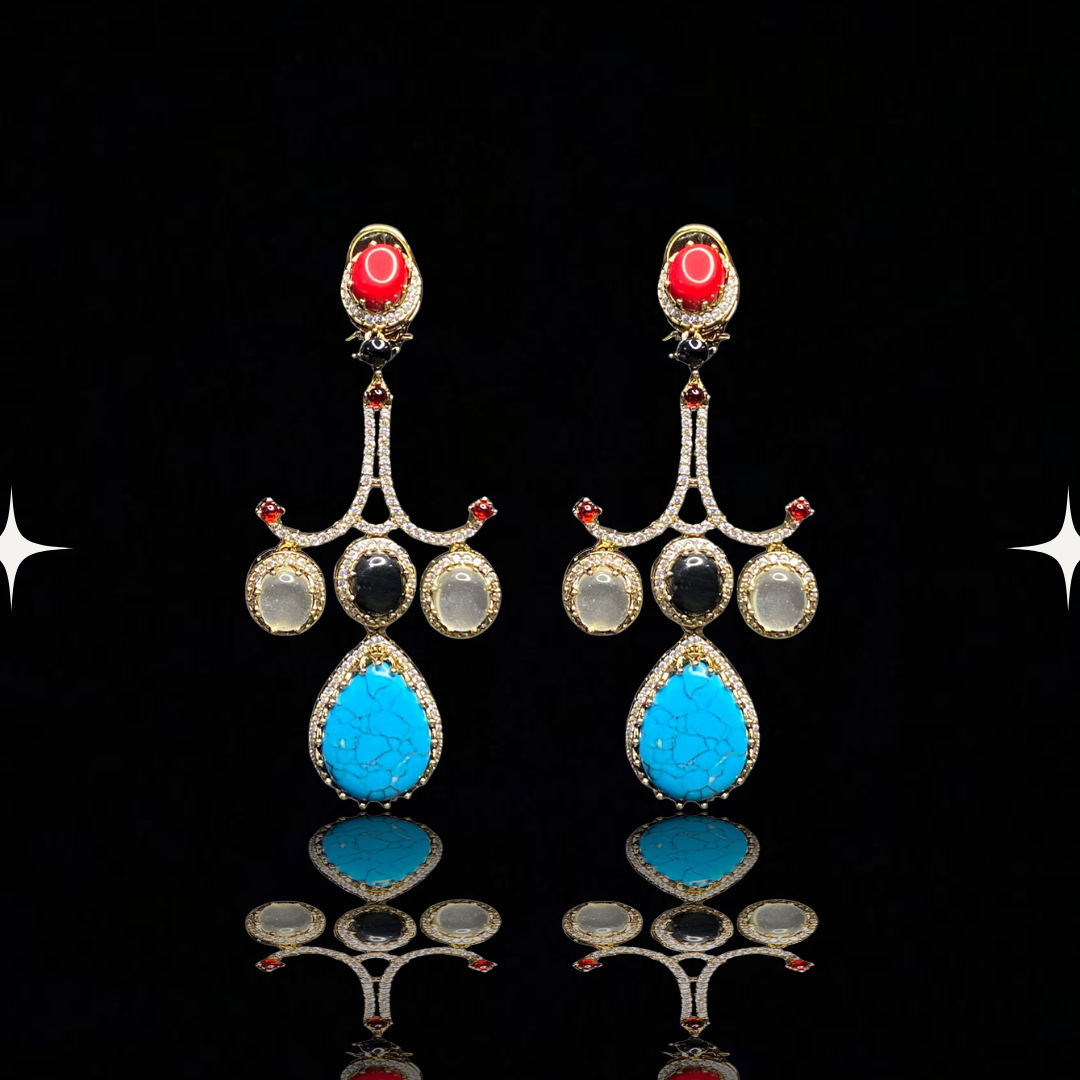 Radiance Royale Multistone Drop Earrings