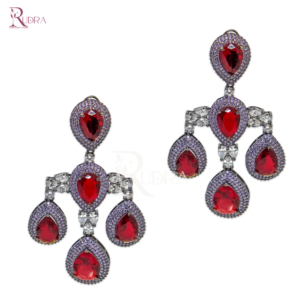 Radiance Royale Psychedelic Danglers