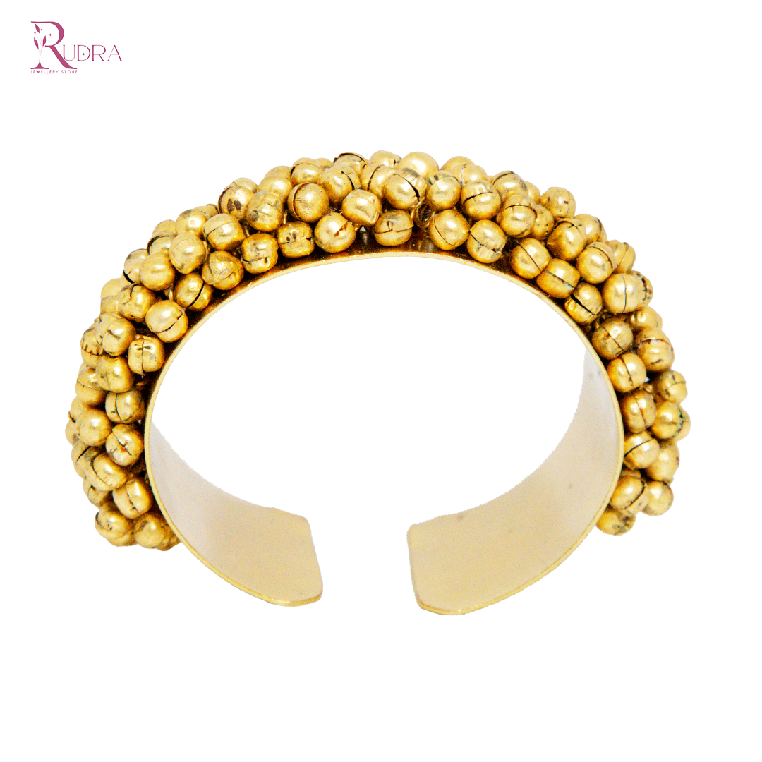 "ghungroo gold plated bracelet with premium quality stainless steel" 