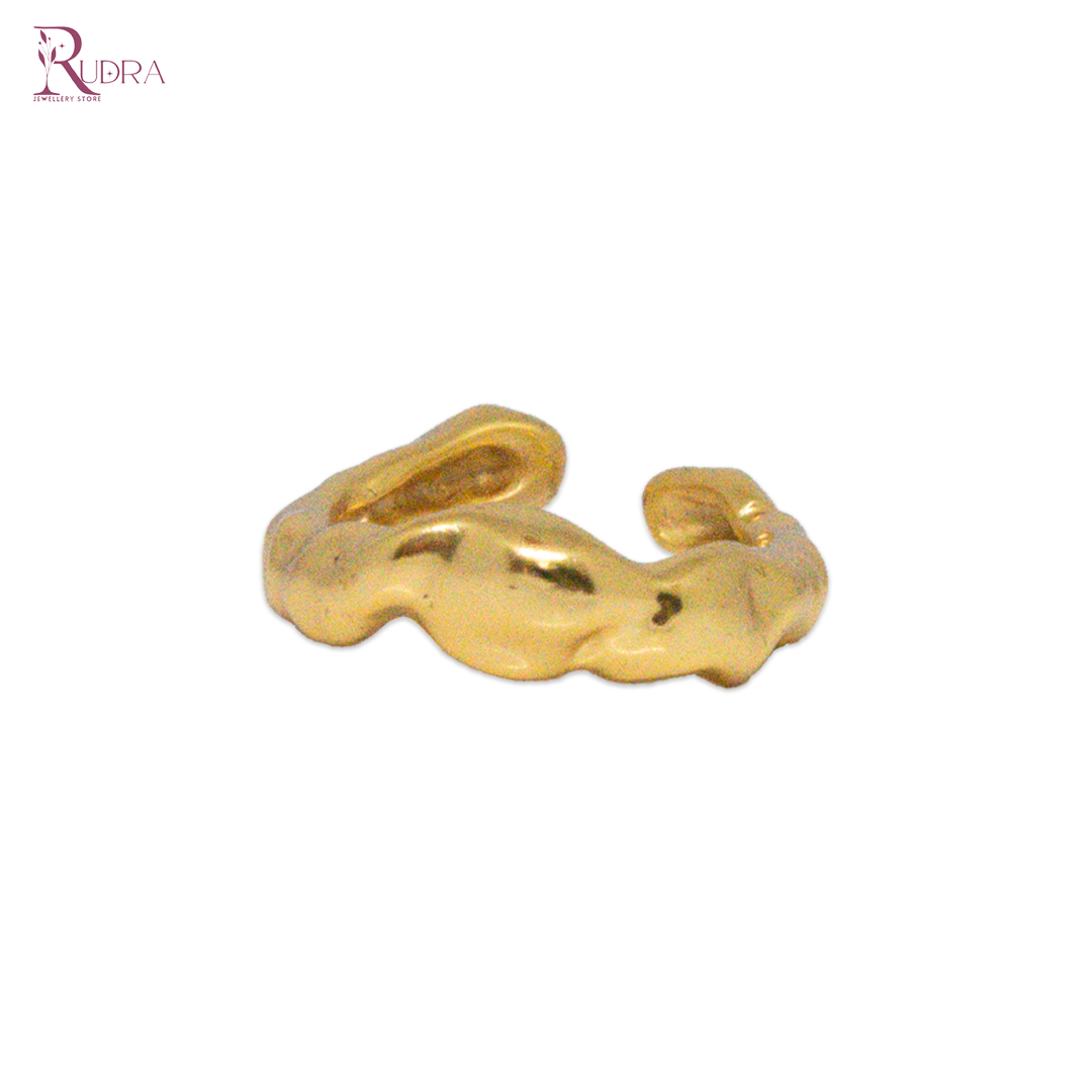 "Gold ring in gold 18ct plating"