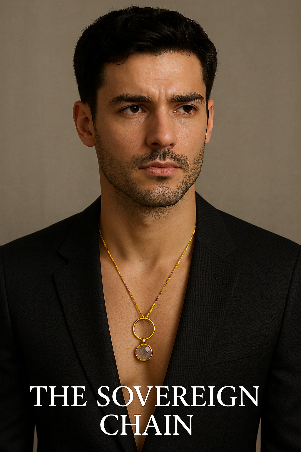 "men gold neck chain with pearl pendant 1ct gold plated best for everyday wear and night life events"