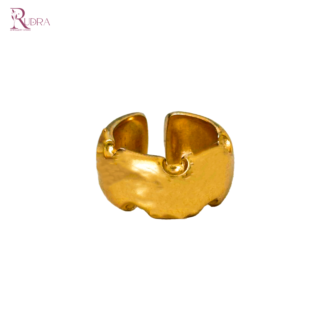 "men gold ring 18ct gold platting"