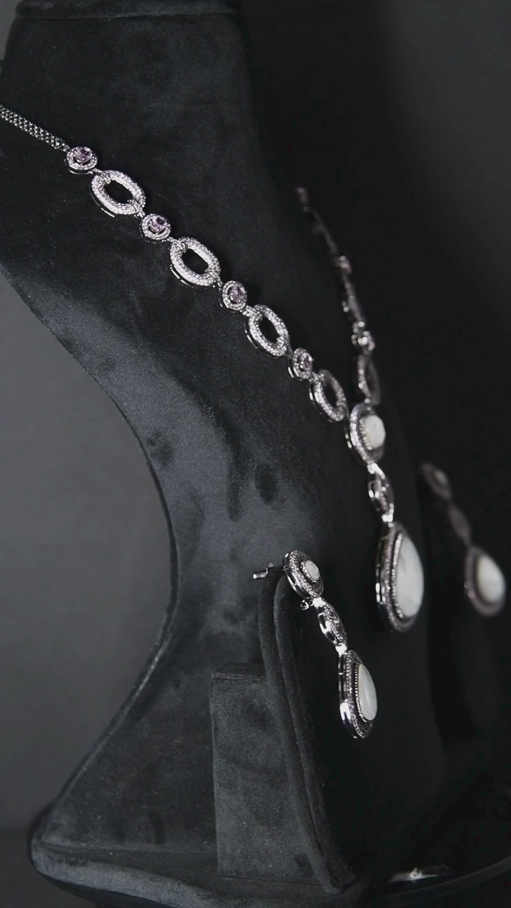 Rajputana Polki Cut Pendant Set