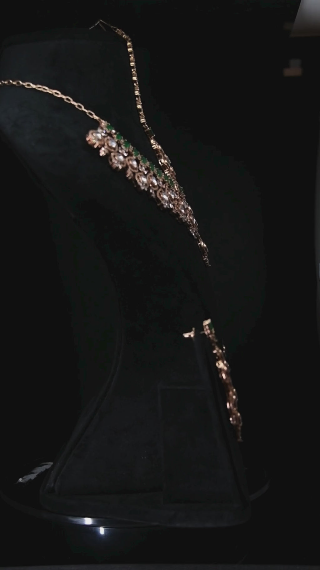 Victorian CZ Kundan Necklace Set