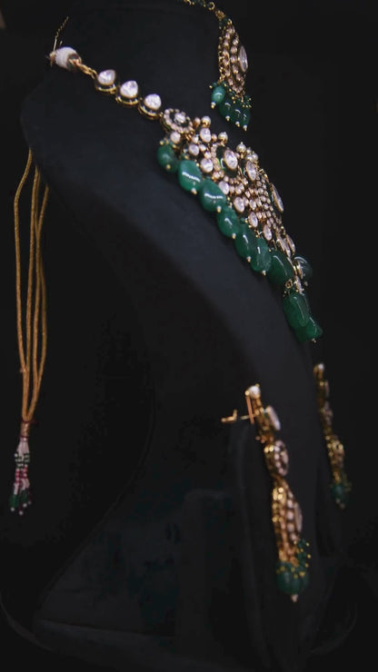 Emerald Kundan Polki Nur Jahan’s Set