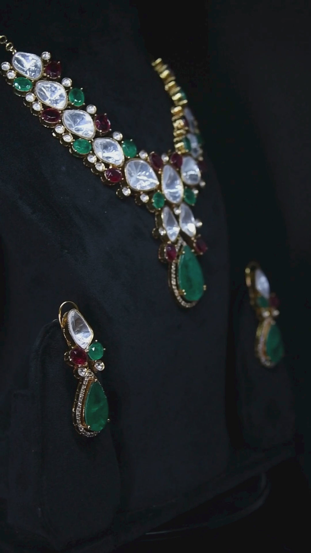 Polki and Kundan Fusion Necklace Set