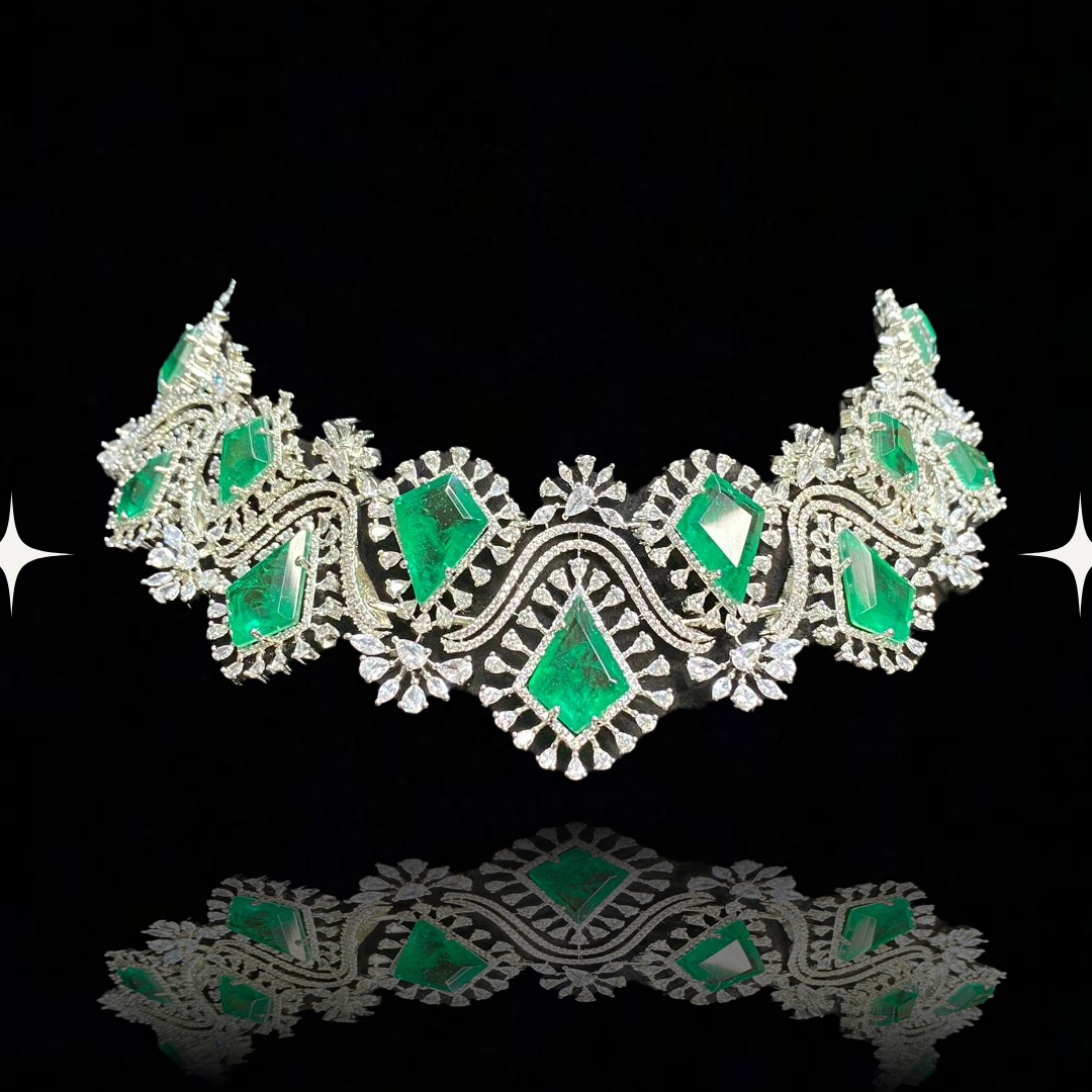 Majestic Emerald Wreath Set